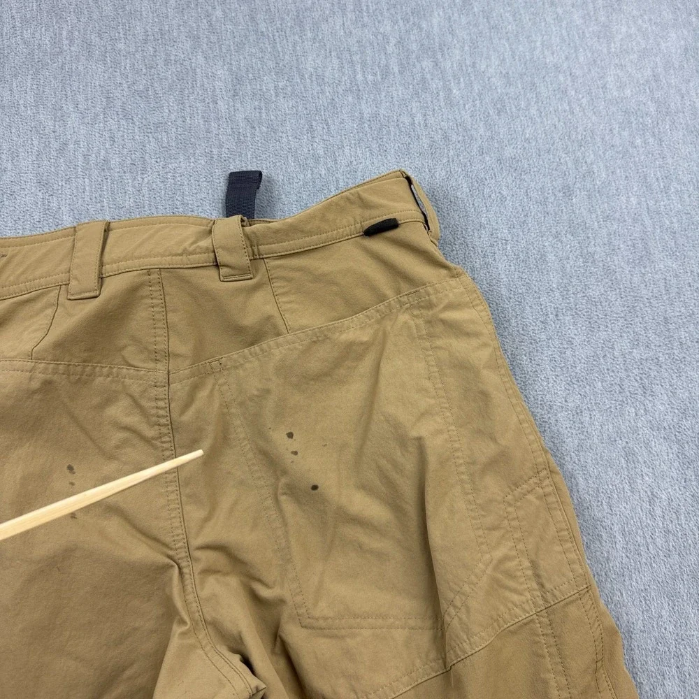 REI Co-op Pants Mens 32x32 Brown Screeline‎ Belted Hiking Outdoor Utility Casual